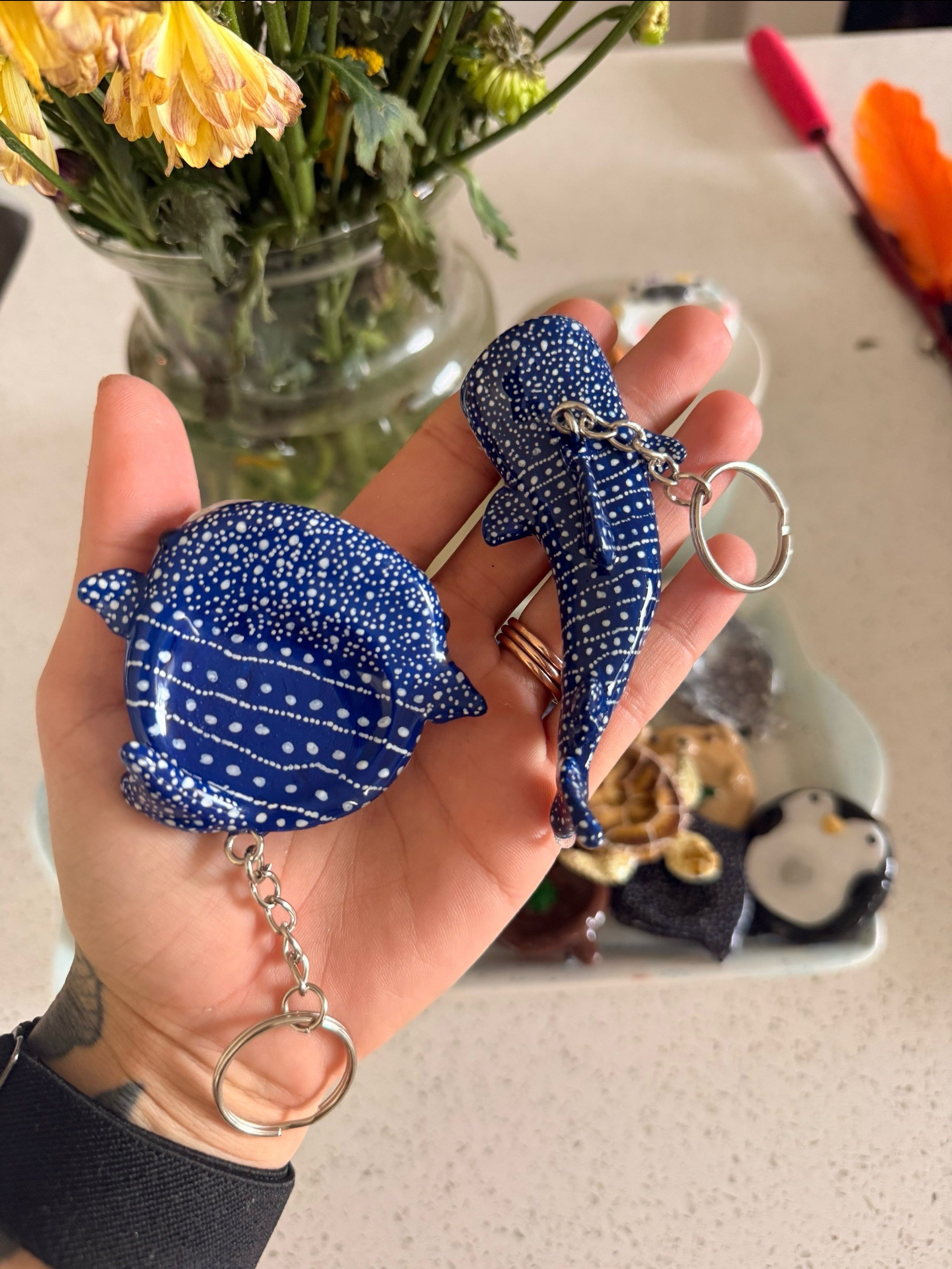Small Whale Shark Keychain