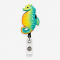 Multicolor Sea Horse Badge Reel
