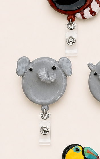 Elephant Badge Reel