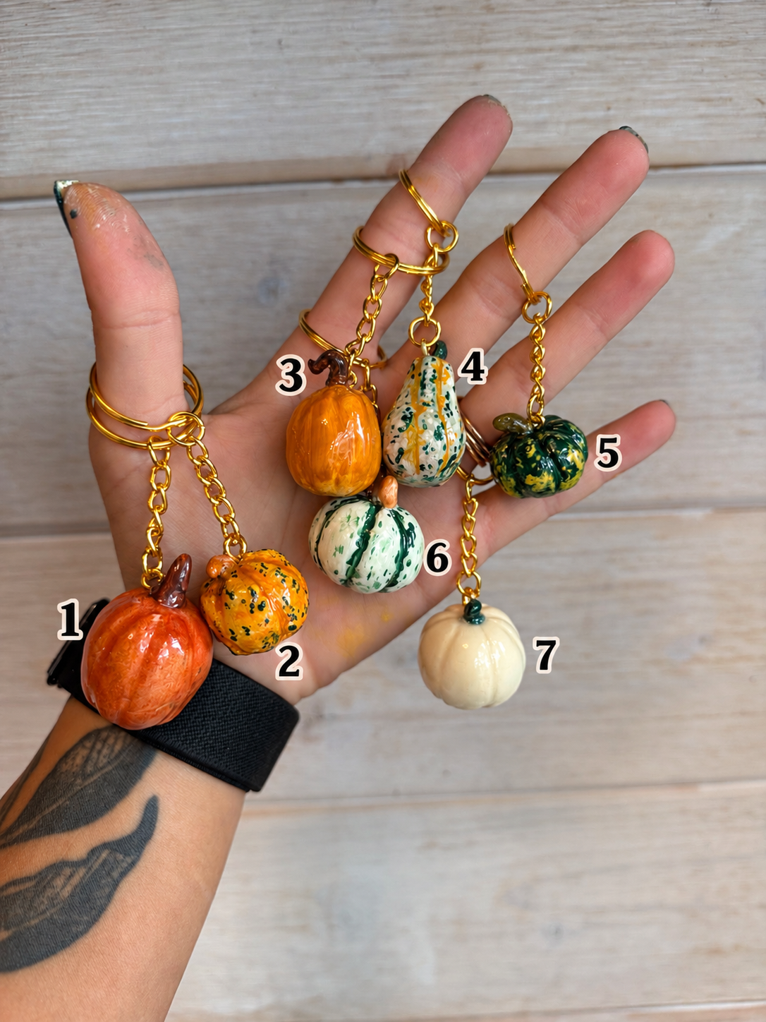 Pumpkin Keychains