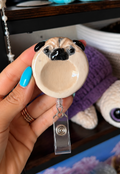 Pug Badge Reel