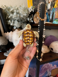 Brown Turtle Badge Reel