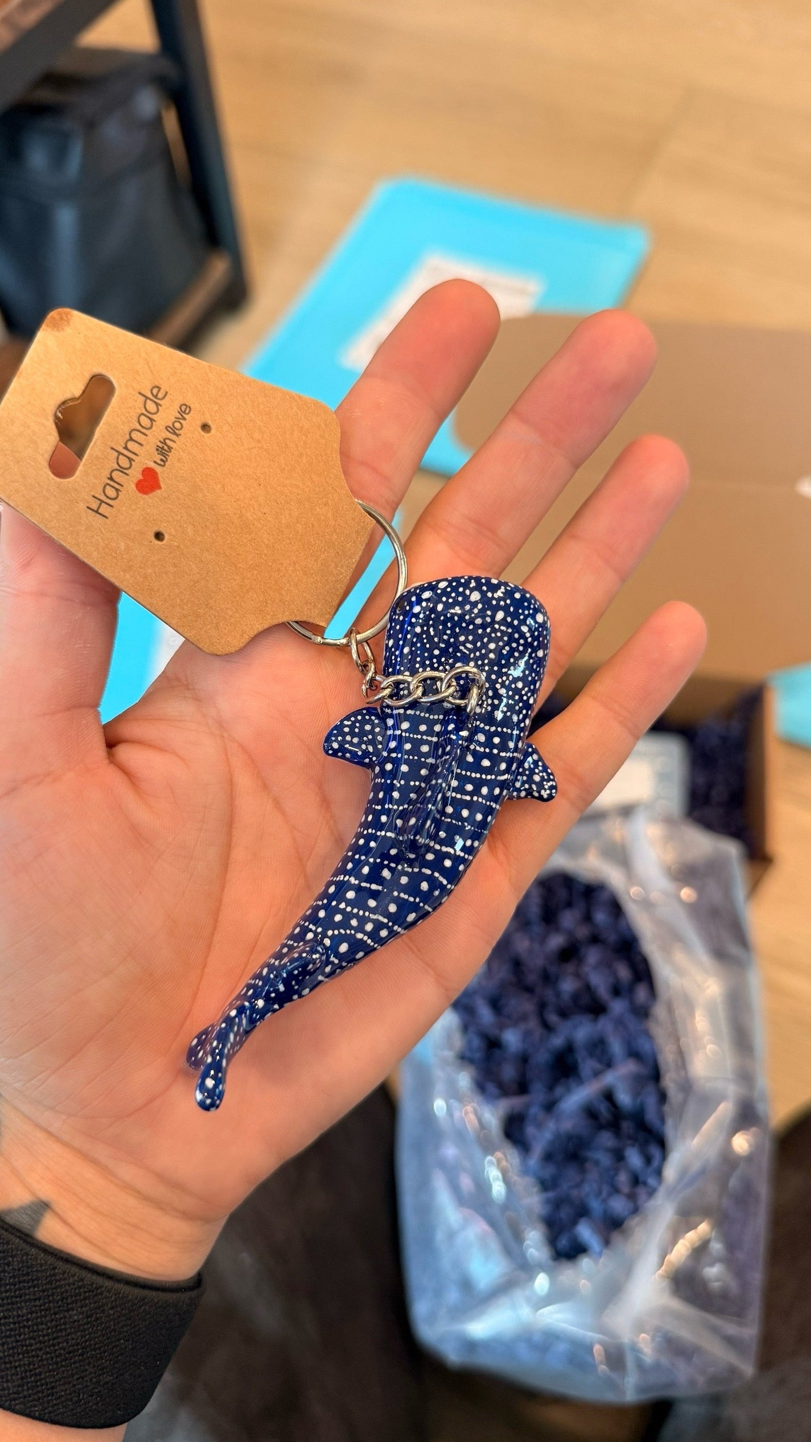 Small Whale Shark Keychain