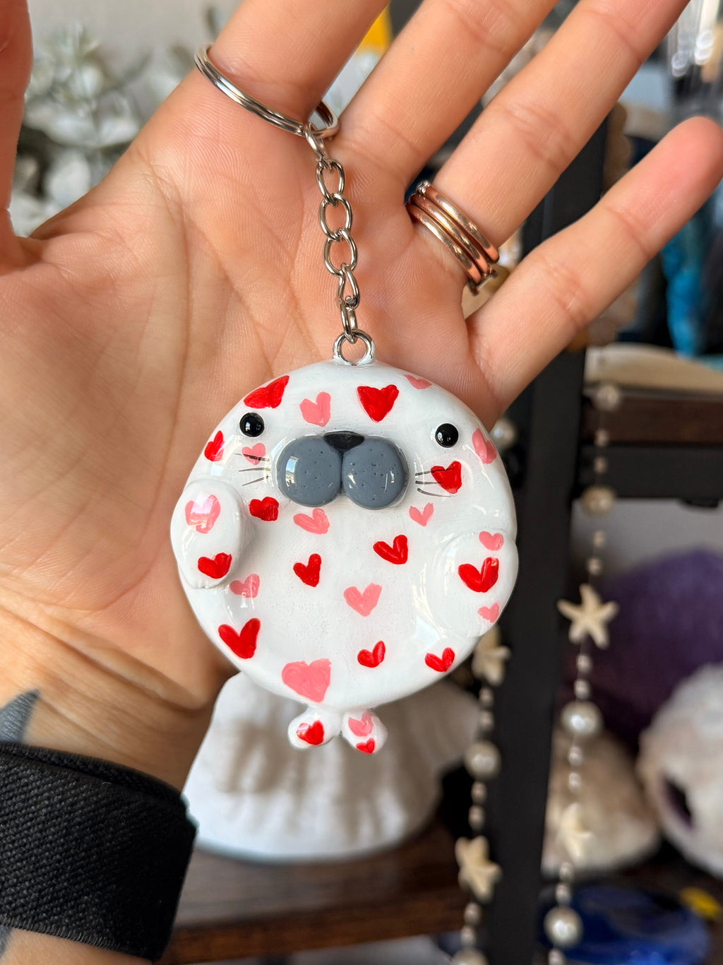 Heart Harbor Seal Worry Stone