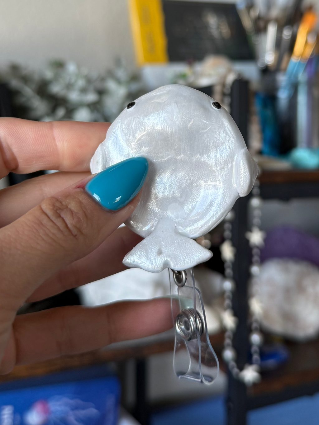 Beluga Whale Badge Reel