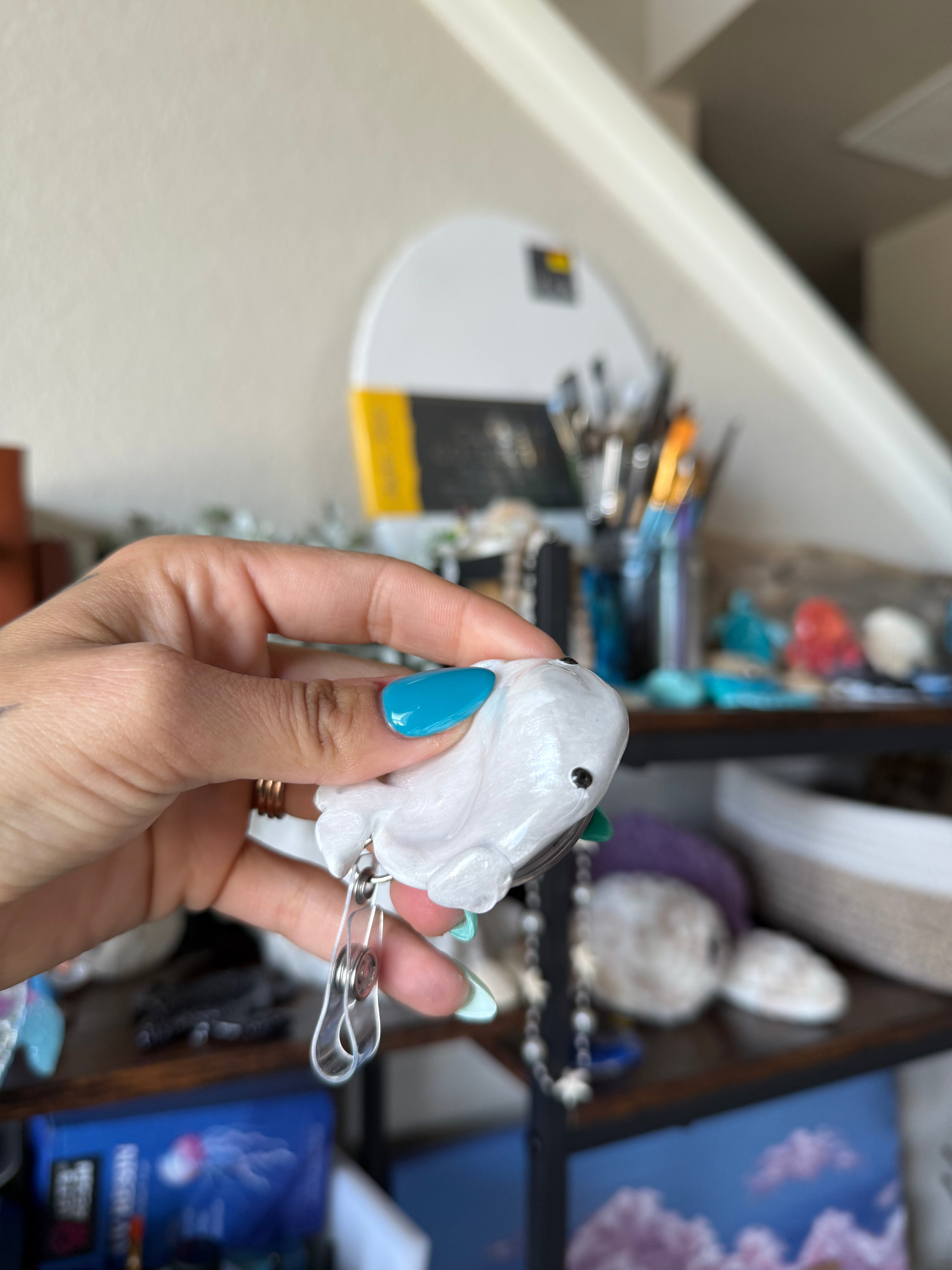 Beluga Whale Badge Reel