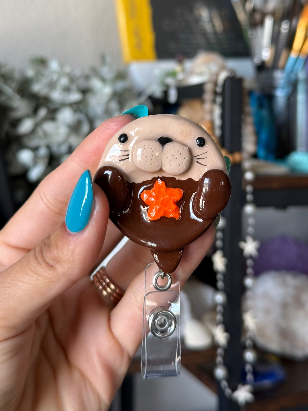 Sea Otter Badge Reel