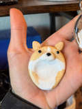 Tan corgi Worry Stone
