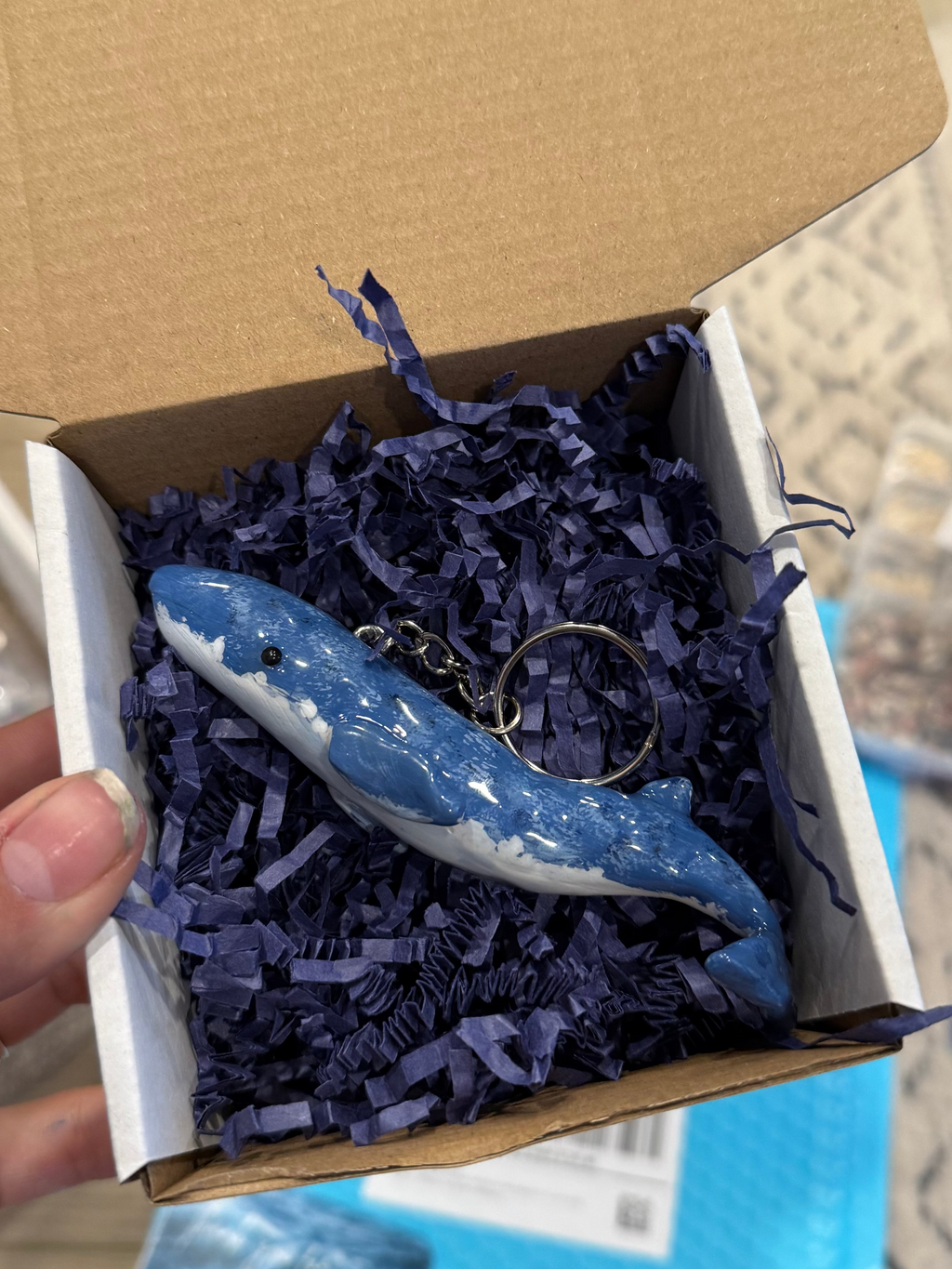 Blue Whale Keychain