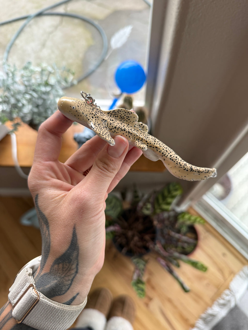 Zebra Shark Keychain