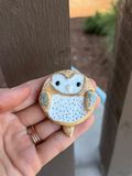 Barn Owl Worry Stone