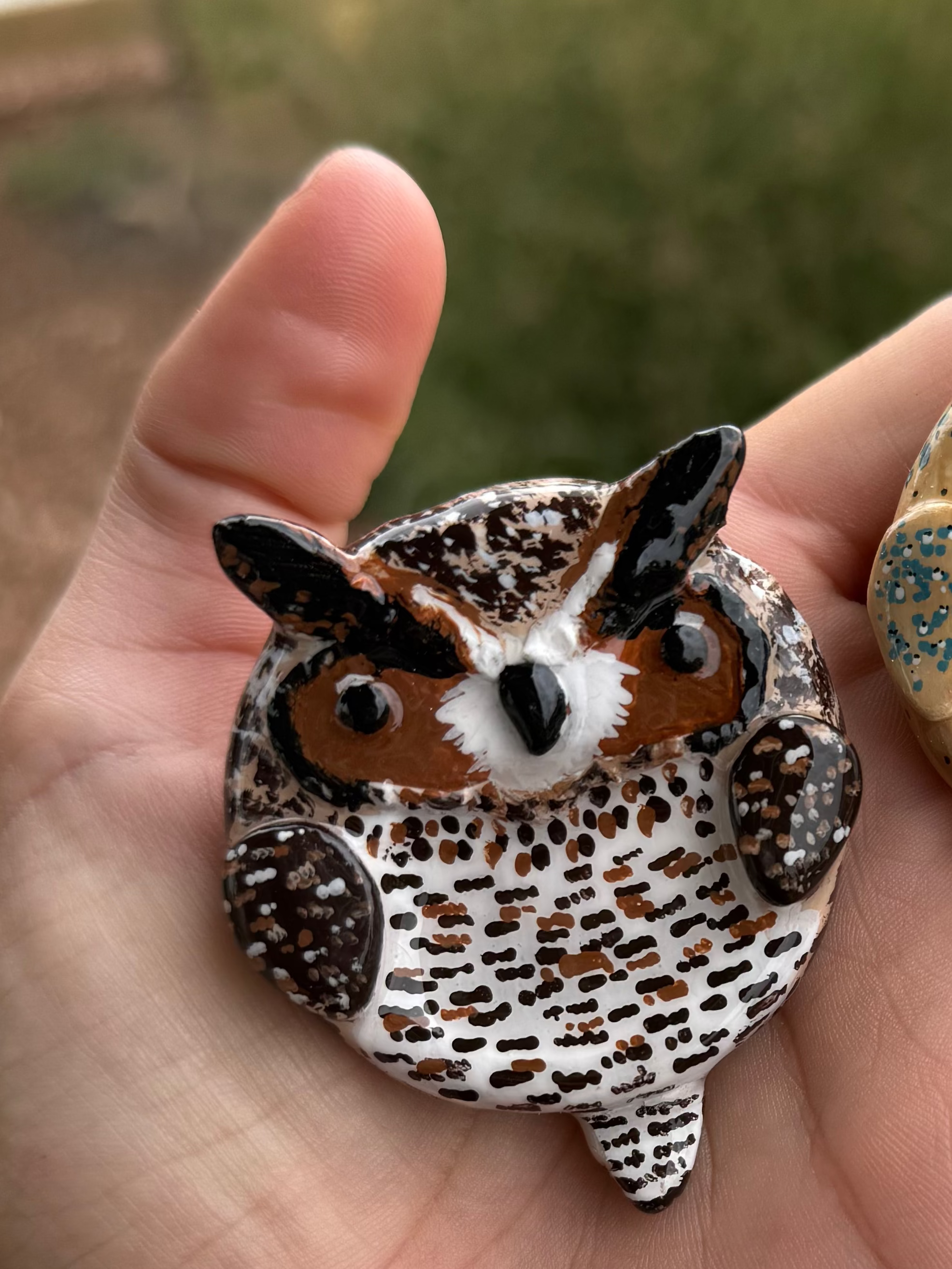 Great Horned Owl Worry Stone