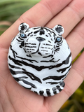 White Tiger Worry Stone
