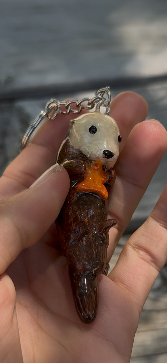 Sea Otter Keychain