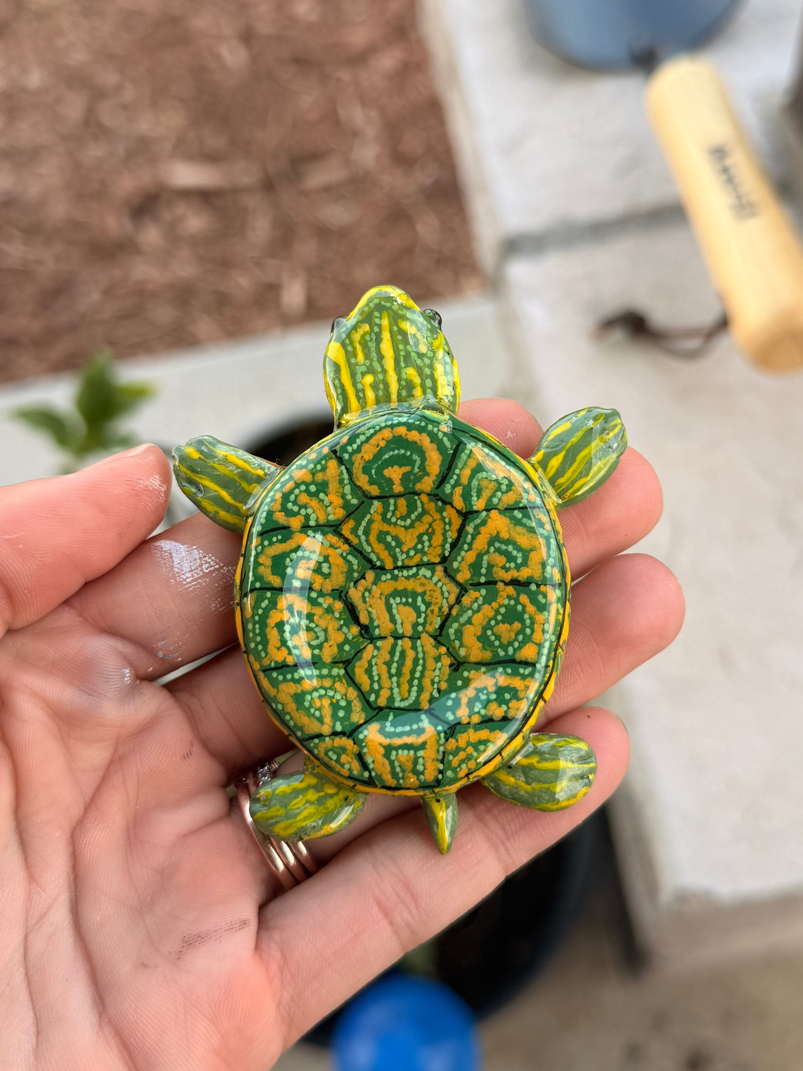 Painted Turtle Worry Stone