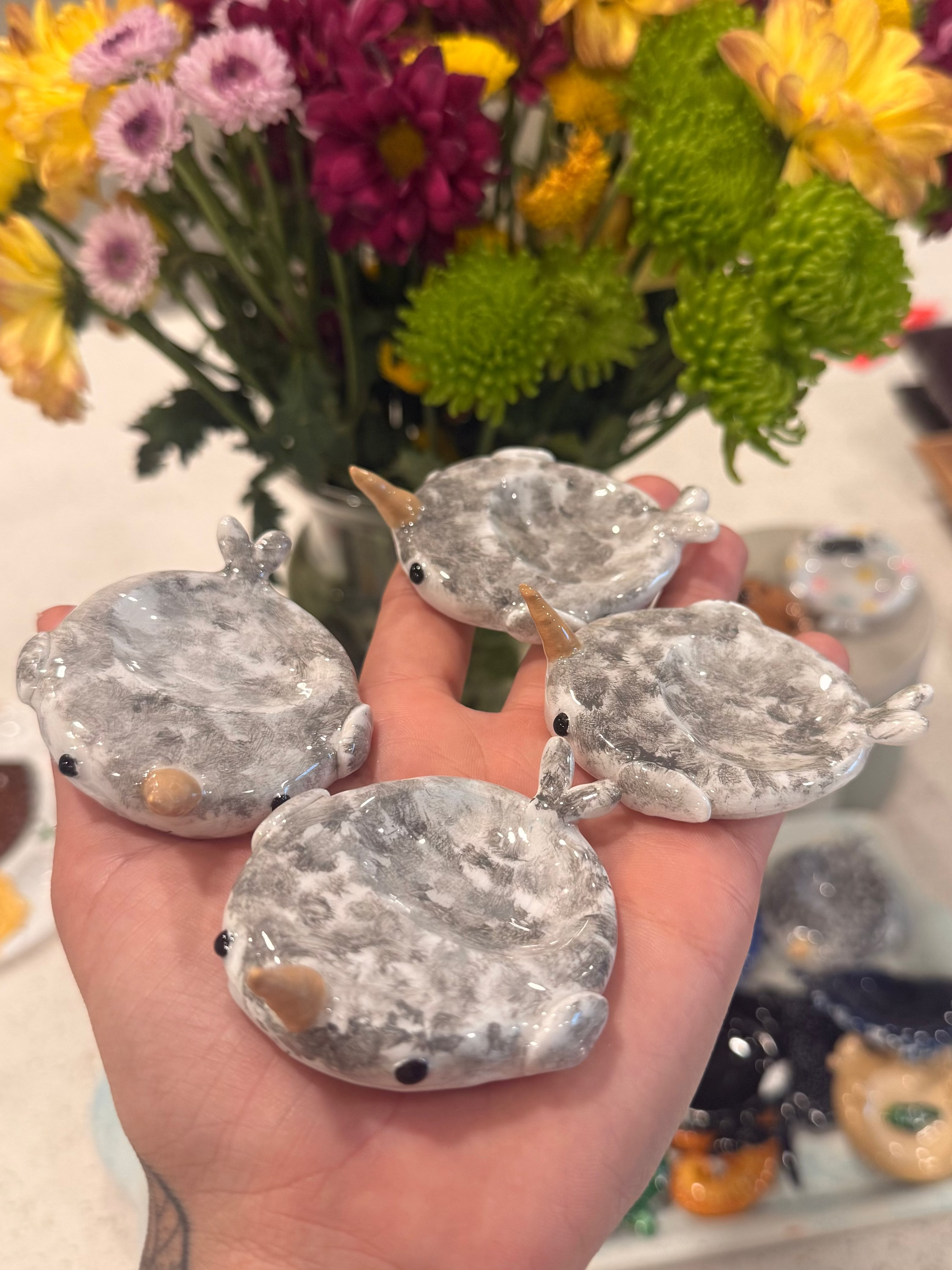 Narwhal Worry Stone