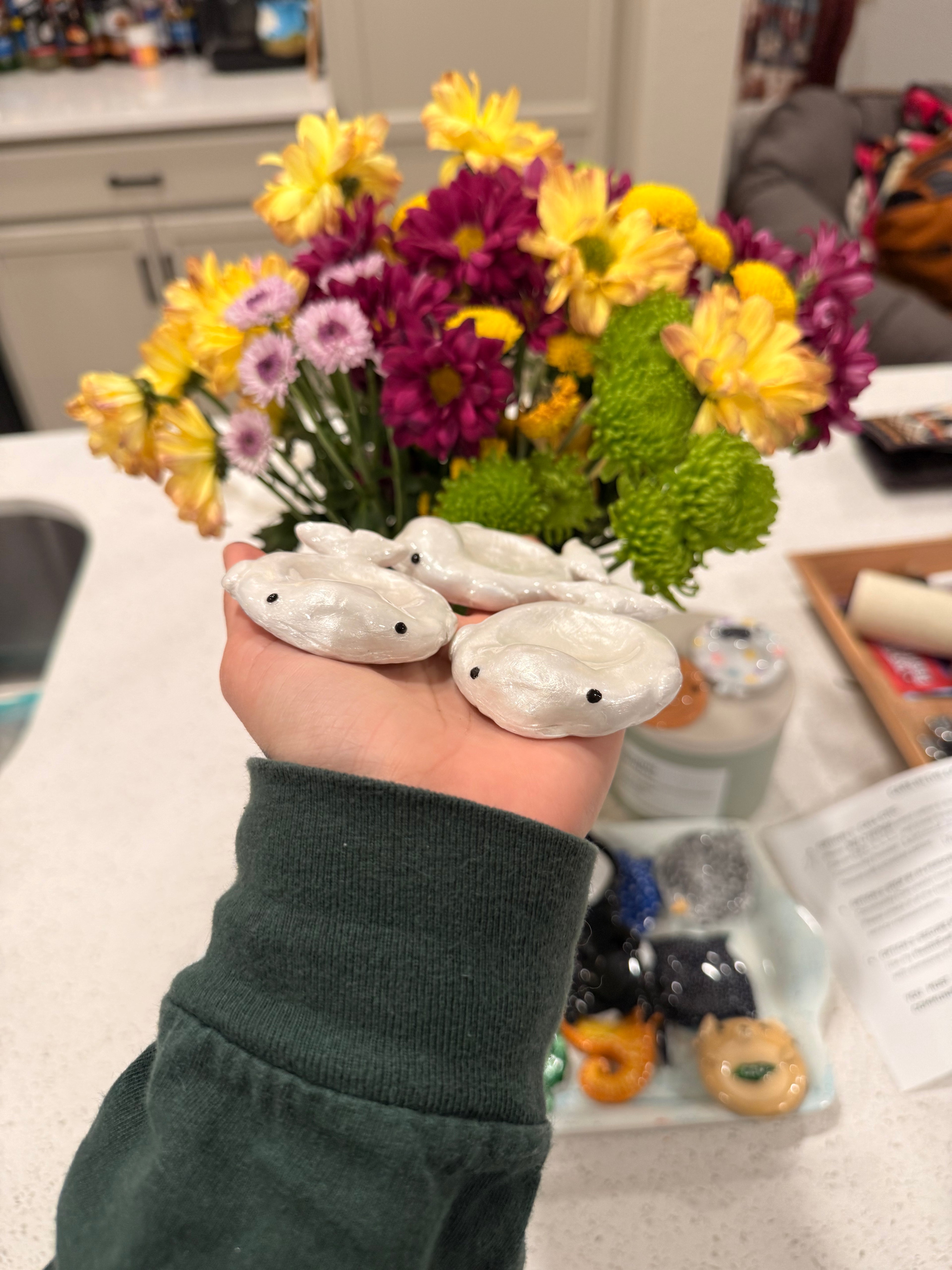 Beluga Whale Worry Stone