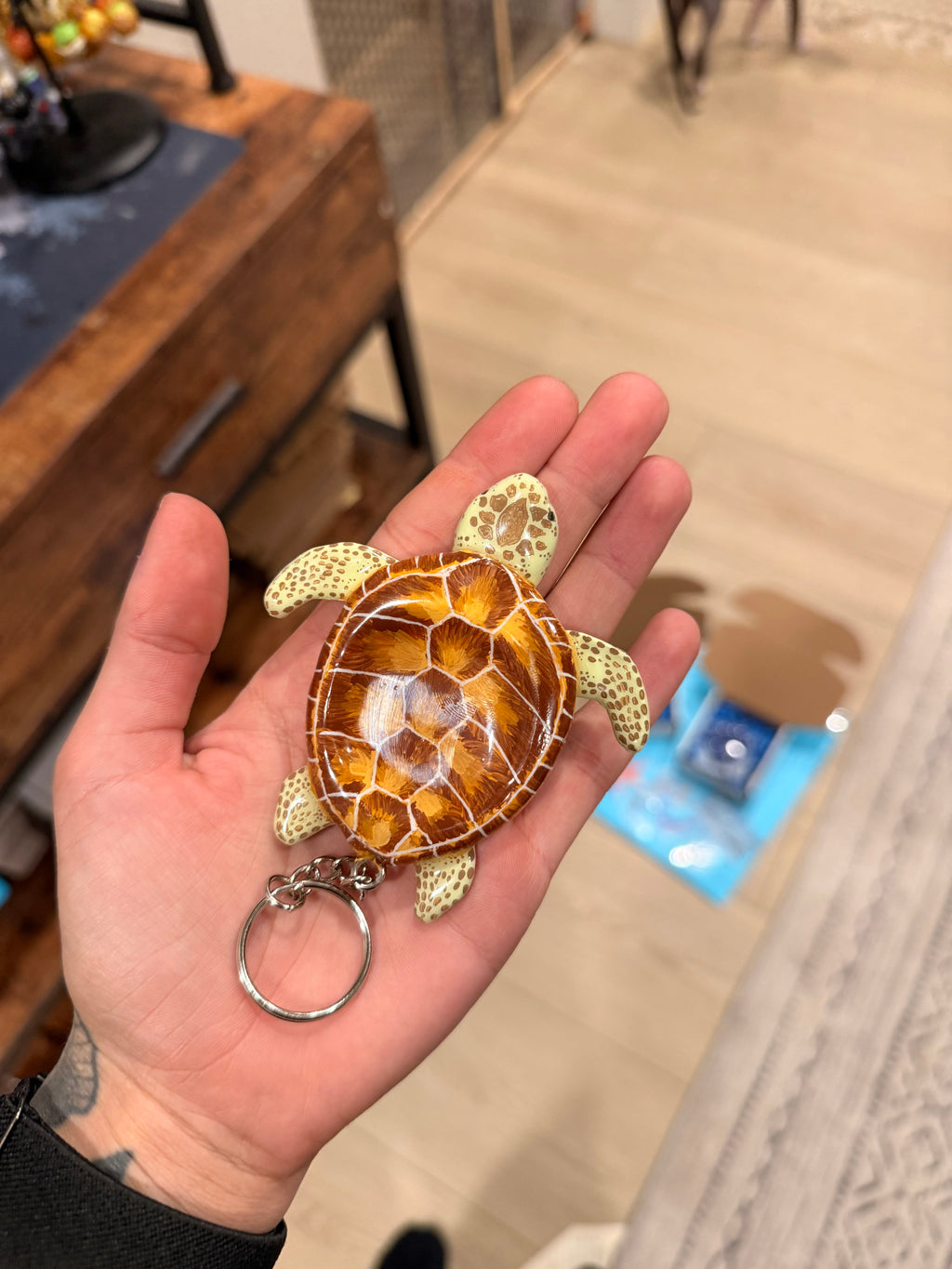 Brown Sea Turtle Worry Stone