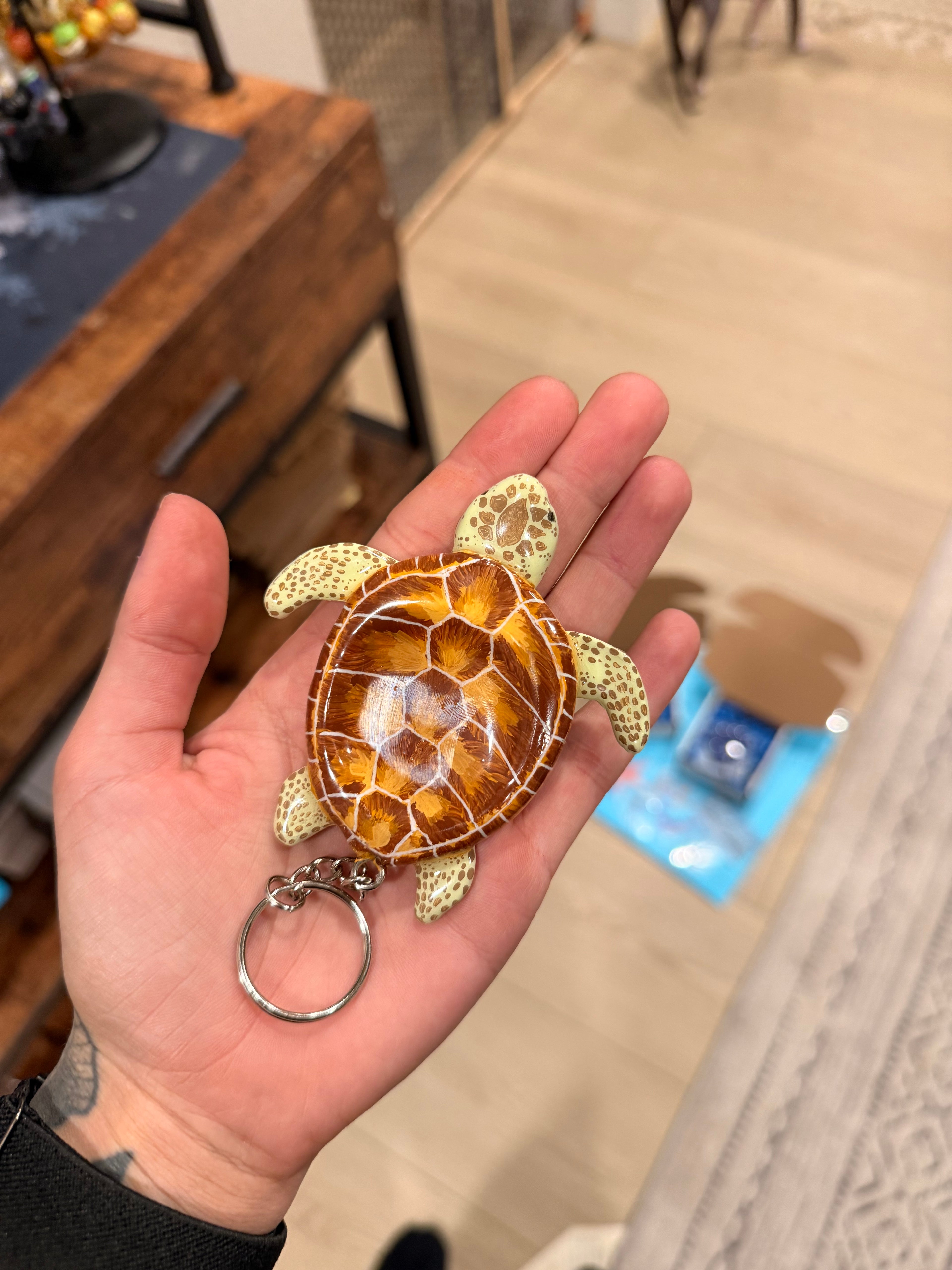 Brown Sea Turtle Worry Stone