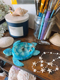 Blue Sea Turtle Ring Dish