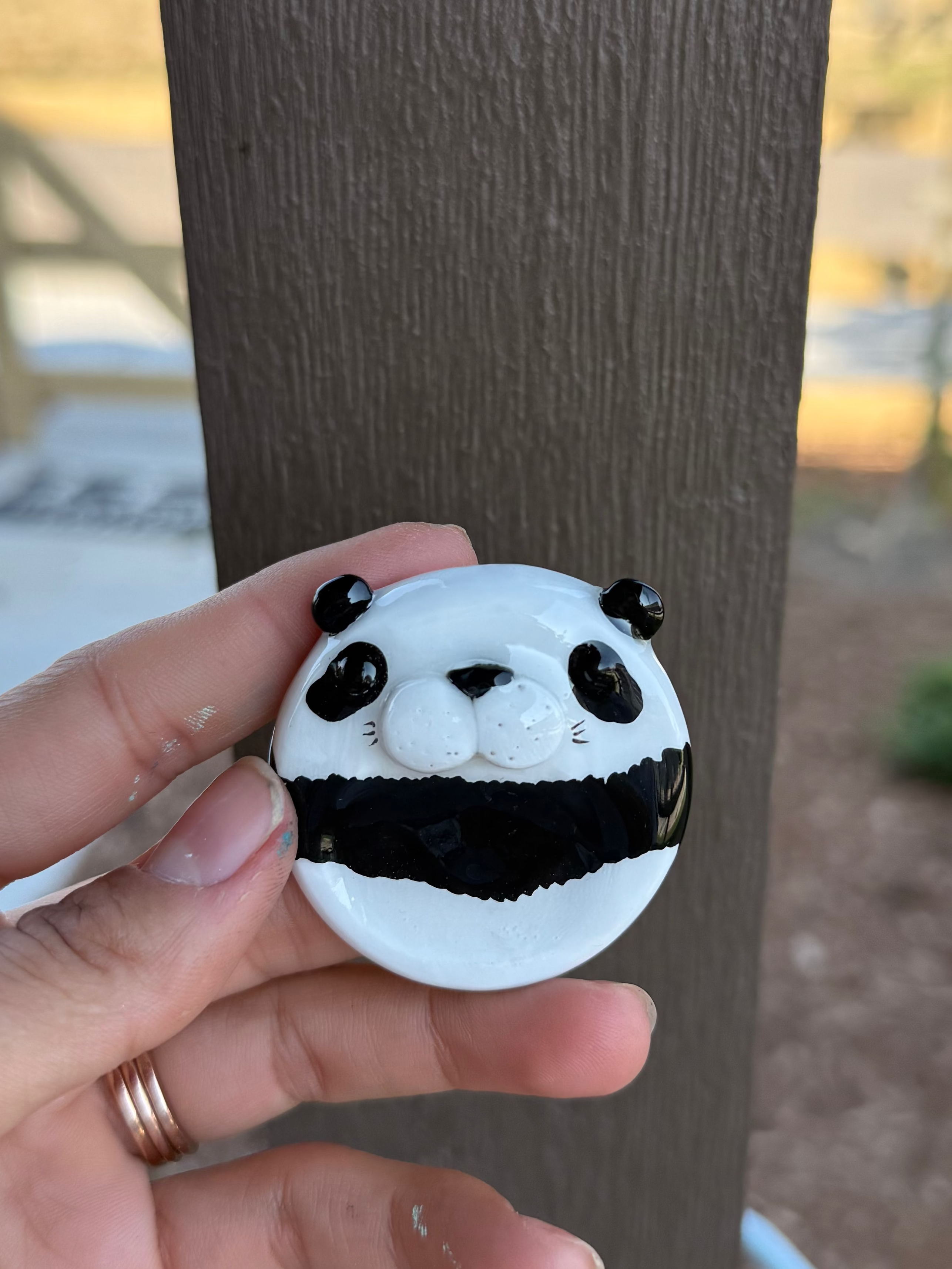 Panda Worry Stone