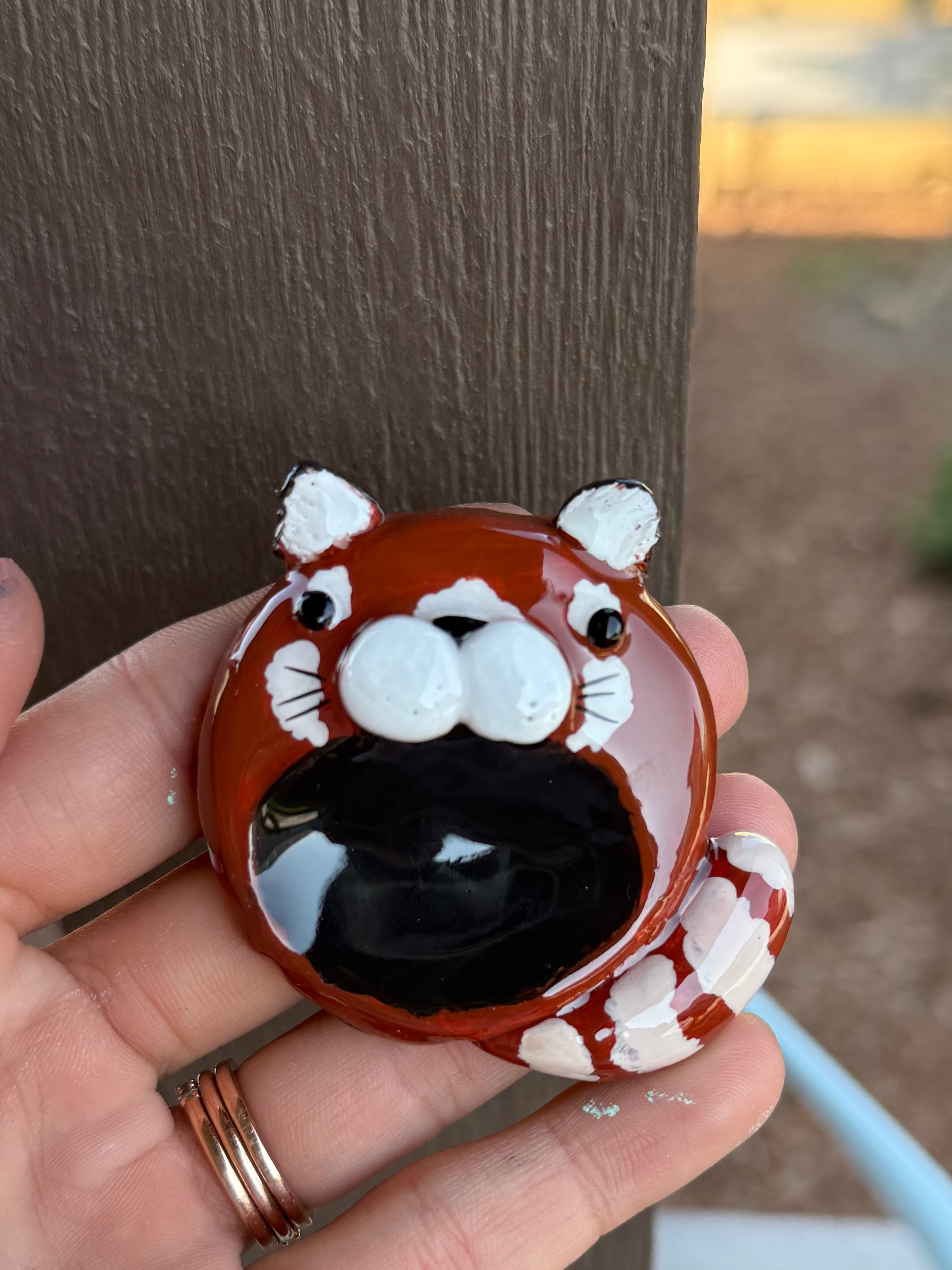 Red Panda Worry Stone